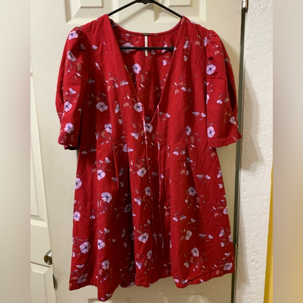 Free People floral mini dress